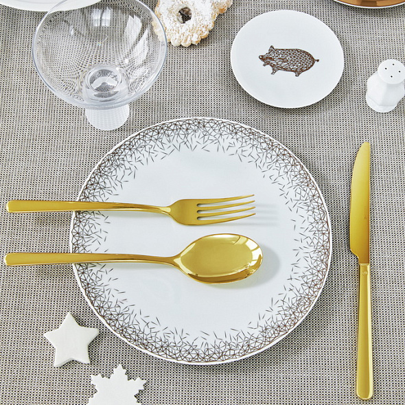 Набор столовых приборов Linear Gold, 24 предмета