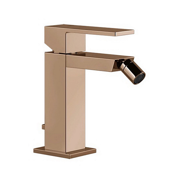Смеситель для биде Gessi Rettangolo 20007.030, медь PVD