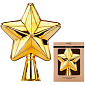 Верхушка для елки "Звезда" 17 см