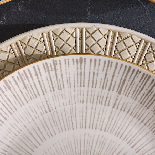 Набор посуды на 6 персон Madison Virtuo Beige, 18 предметов