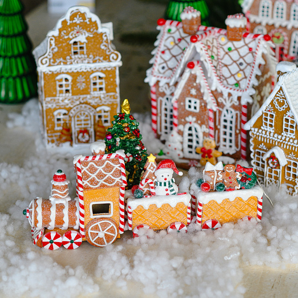 Фигурка "Пряничный поезд" 14х32х7 см