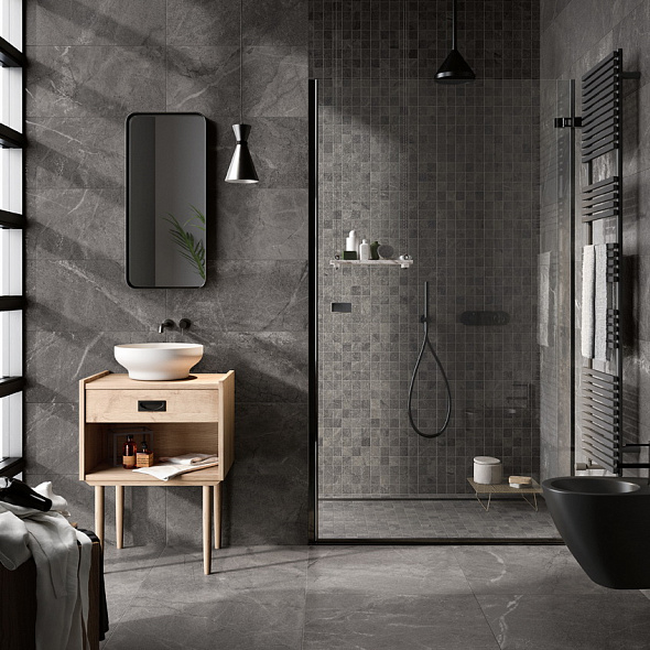 Керамогранит Imola Blue savoy 60х60 N, Dark Grey, 9 мм