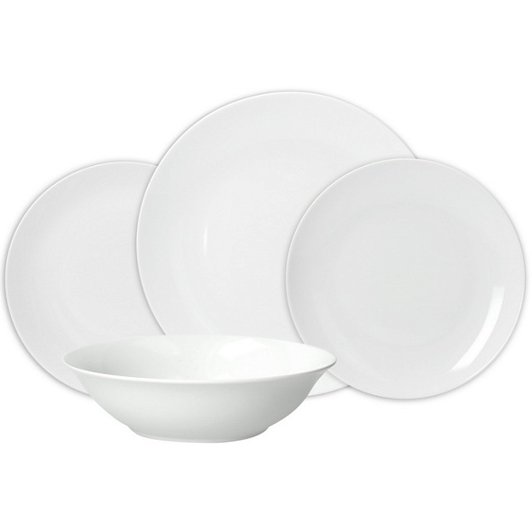 Набор посуды на 6 персон Metropolis Bianco, 19 предметов