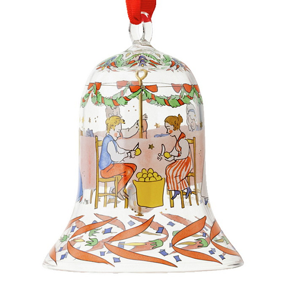 Елочная игрушка Hutschenreuther Christmas feast "Колокольчик" 7 см, стеклянный