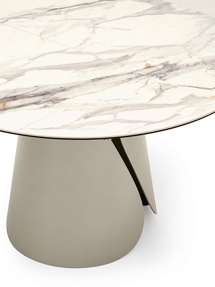 Стол Calligaris Tango 125(184)х125 CS4170, Calacatta Paonazzo