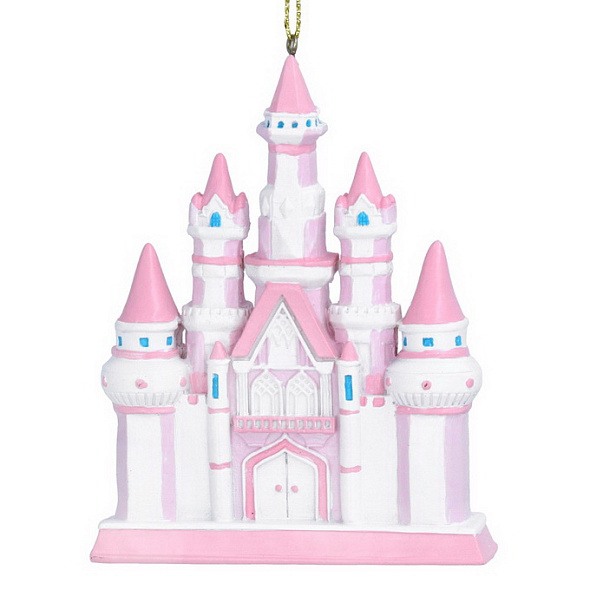 Елочная игрушка "Сказочный замок" 10 см