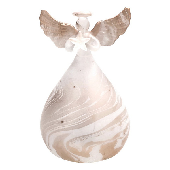 Фигурка с подсветкой "Ангел" 13 см, цвет золото