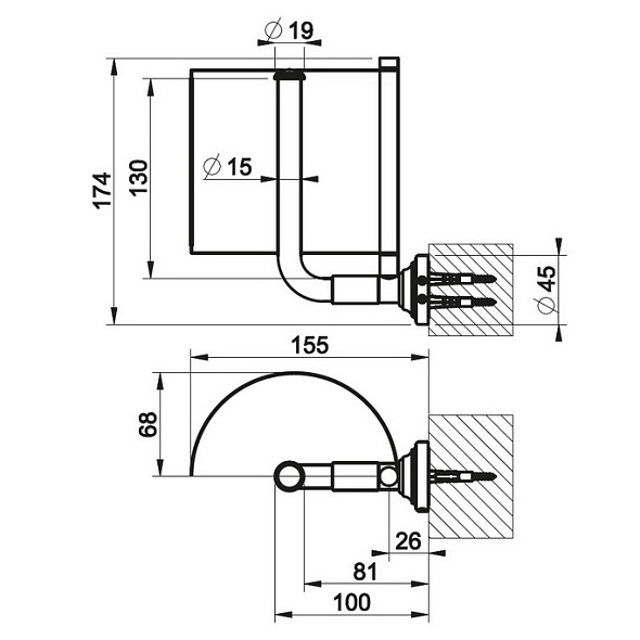 Держатель для туалетной бумаги Gessi Venti20 65449.149, брашированный никель