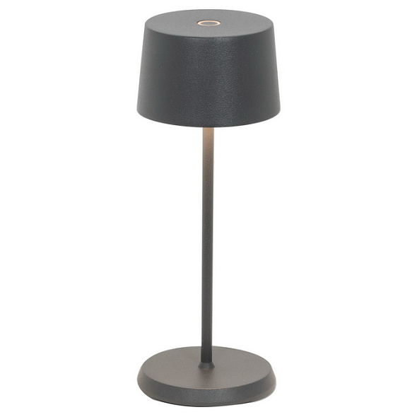 Лампа настольная Zafferano Olivia Micro 20 см, темно-серая
