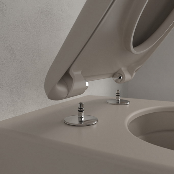 Унитаз Villeroy & Boch Antao 56х37, CeramicPlus, TwistFlush, с сиденьем, Almond