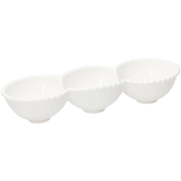 Блюдо для закусок Ornament Pearl 27,5х9,5х5 см