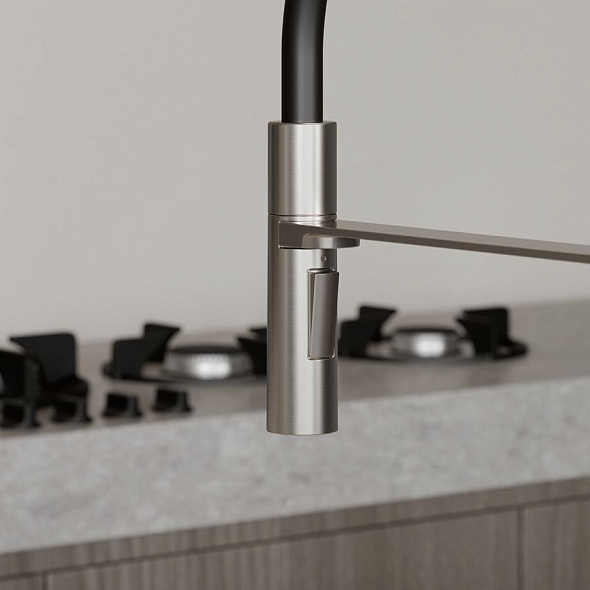 Смеситель для кухни Kludi Qord 56859N575, брашированный никель