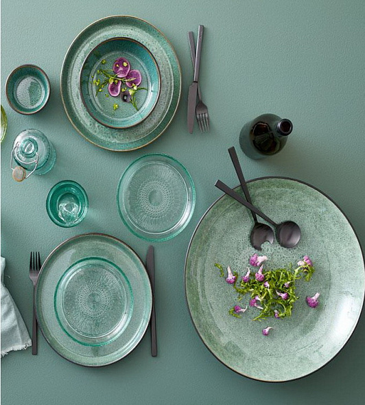 Тарелка столовая Bitz 27 см, зелёная