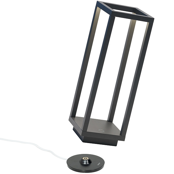 Лампа настольная Zafferano Home Pro 29,4 см, темно-серая