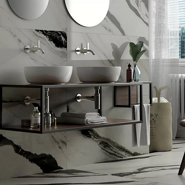 Керамогранит Imola The room 60х120 N, Panda White, 6,5 мм