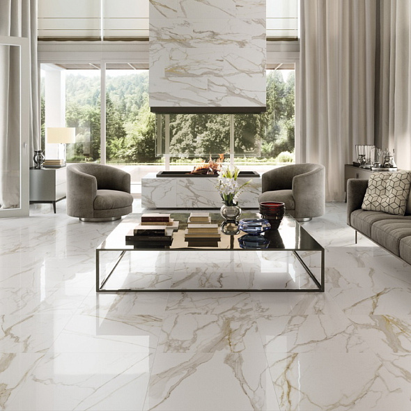 Керамогранит Italon Charme Evo 60х120 Naturale, Calacatta, 9 мм