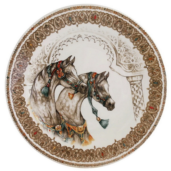 Тарелка салатная Chevaux du vent 22 см (бок о бок)