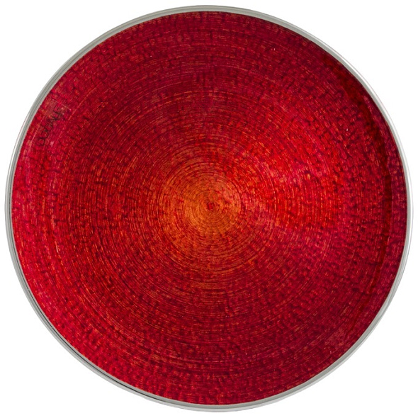Блюдо декоративное Dogale Fenice Rosso Cardinale 37 см