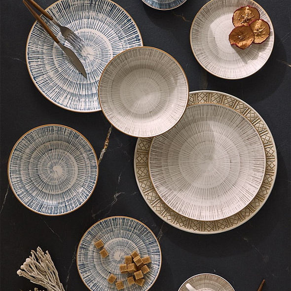 Набор посуды на 6 персон Madison Virtuo Blue, 18 предметов