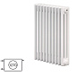 Радиатор Zehnder Сharleston 3057-10, 57х48, 1/2, 1270 (7610), белый