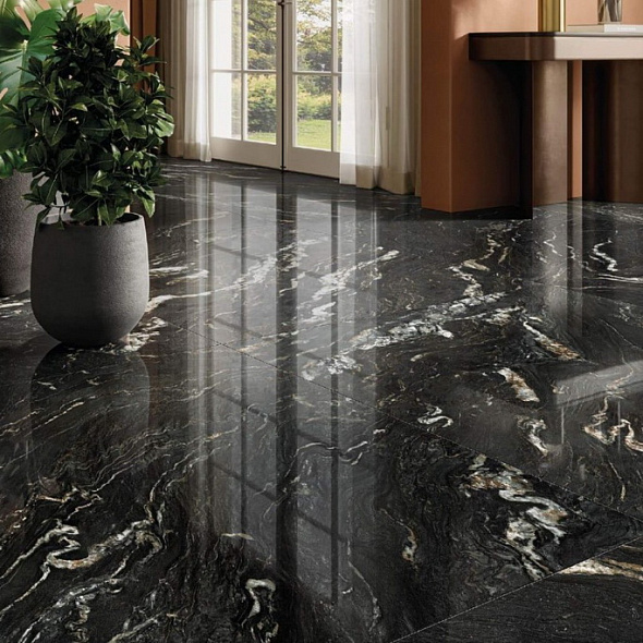 Керамогранит Panaria Ceramica Perpetual 60х120 Lux, Belvedere Dark, 9 мм