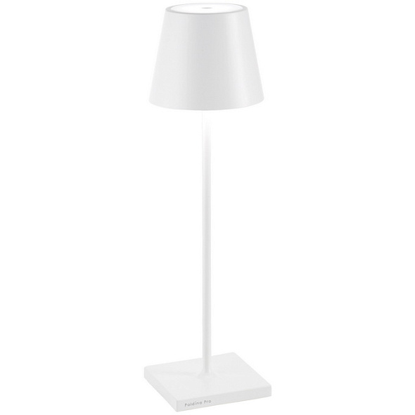 Лампа настольная Zafferano Poldina Pro 38 см, белая
