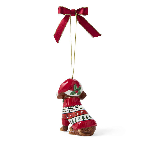 Елочная игрушка Spode Christmas Tree Ornaments "Такса" 9 см