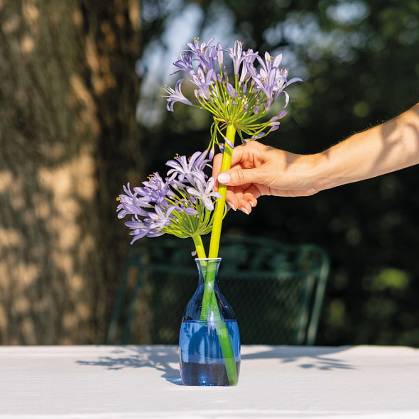 Ваза Un Fiore 15 см, голубая