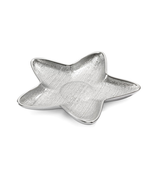 Блюдо "Звезда" Dogale Stelle Alya Silver 29 см