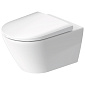 Унитаз подвесной Duravit D-Neo 54x37, WonderGliss, с сиденьем