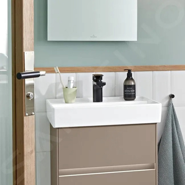 Раковина Villeroy & Boch Collaro 65х47 CeramicPlus, 4A3366R1, подвесная , из TitanCeram, белая