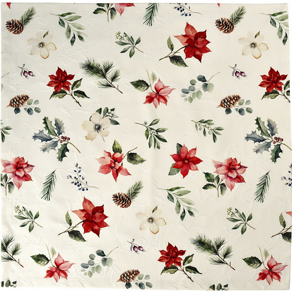 Скатерть прямоугольная Xmas Flowers 150х250 см