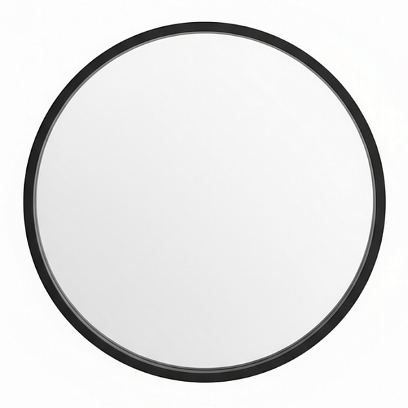 Зеркало Mebelvann Augusta 100х100, черная рама