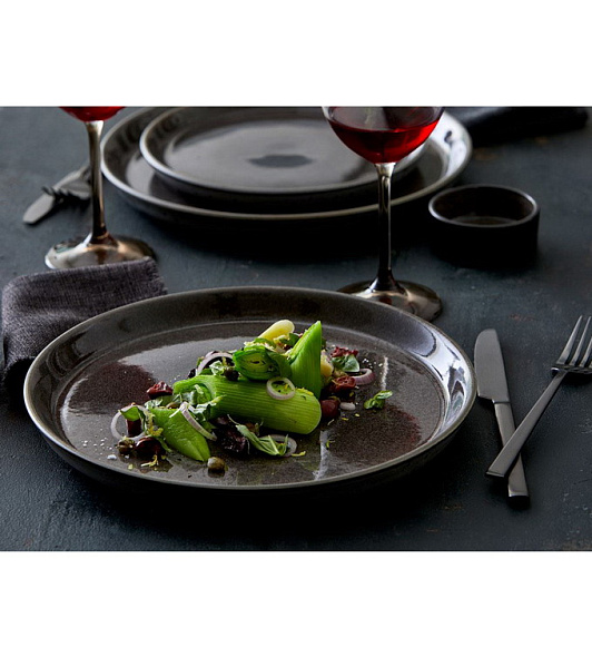 Тарелка салатная Bitz 21 см, серая