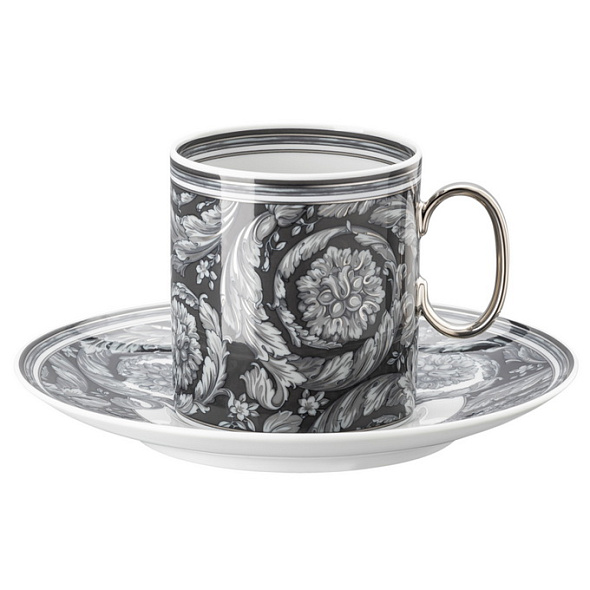 Чашка кофейная высокая с блюдцем Versace Barocco Haze 230 мл