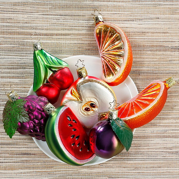 Игрушка на елку "Вишня" 8,5 см