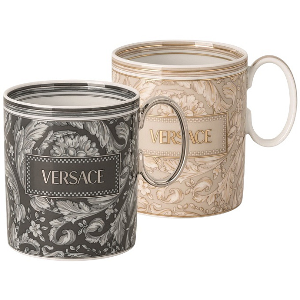 Набор кружек Versace Barocco Beige 300 мл, 2 шт