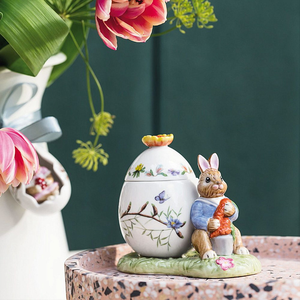 Шкатулка в форме яйца "Макс" Bunny Tales 11x7x10 см