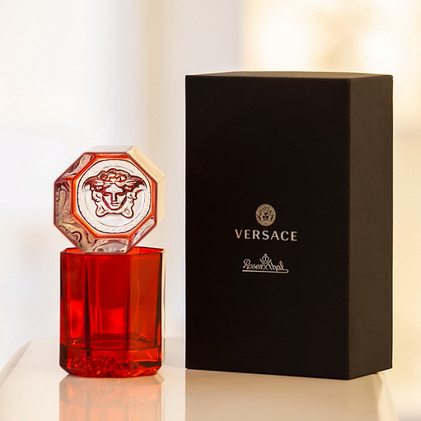 Набор бокалов для виски Versace Medusa Lumiere Rhapsody, 2 шт, цвет красный