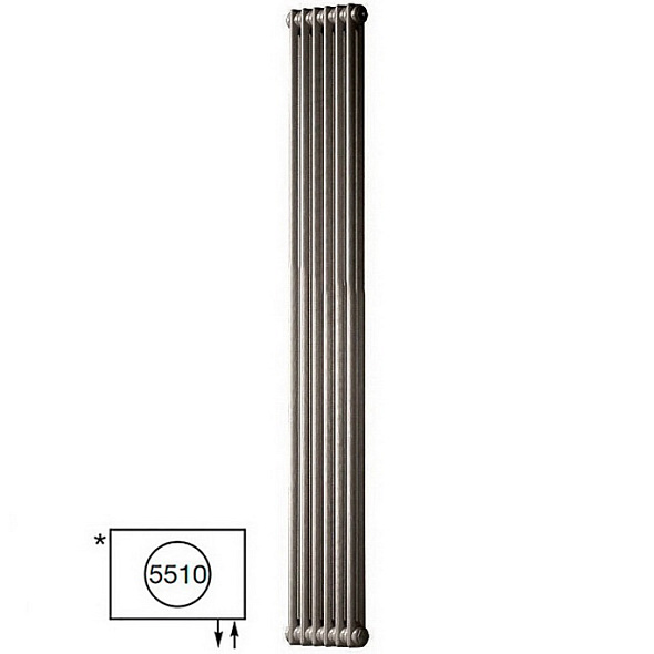 Радиатор Zehnder Charleston 2180-6, 179х30, 1/2, 5510 (3370), Technoline