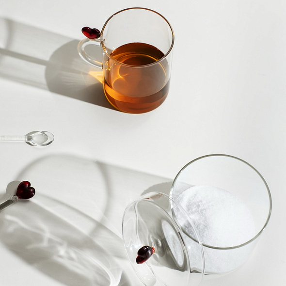 Набор кружек "Красное сердце" Cuore, 2 шт