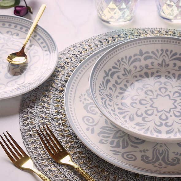 Набор посуды на 6 персон Madison Arabesque, 18 предметов