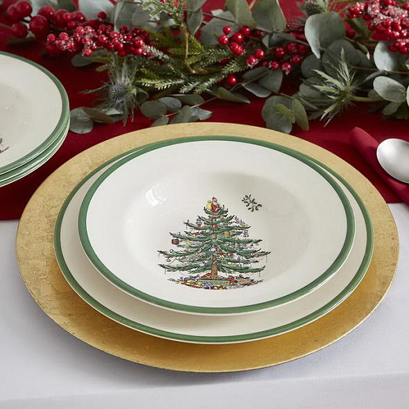 Набор тарелок глубоких Christmas Tree 23 см, 4 шт