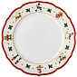 Тарелка столовая Happy Wintertime 27 см, красная