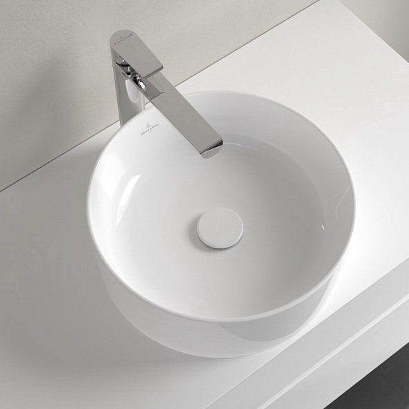 Раковина накладная Villeroy & Boch Collaro 40х40 4A184001, из TitanCeram