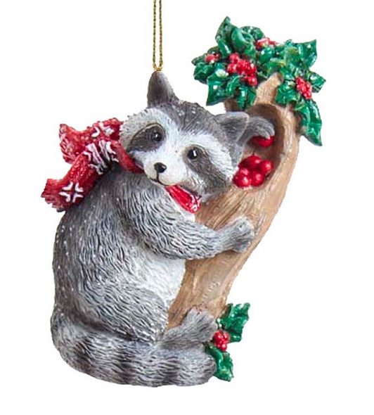 Игрушка на елку "Енот" 12 см