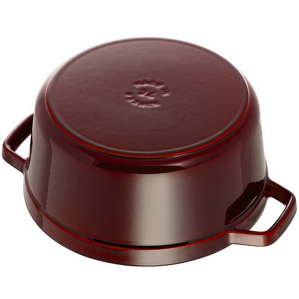Кокот круглый La Cocotte 24 см / 3,8 л, гранатовый