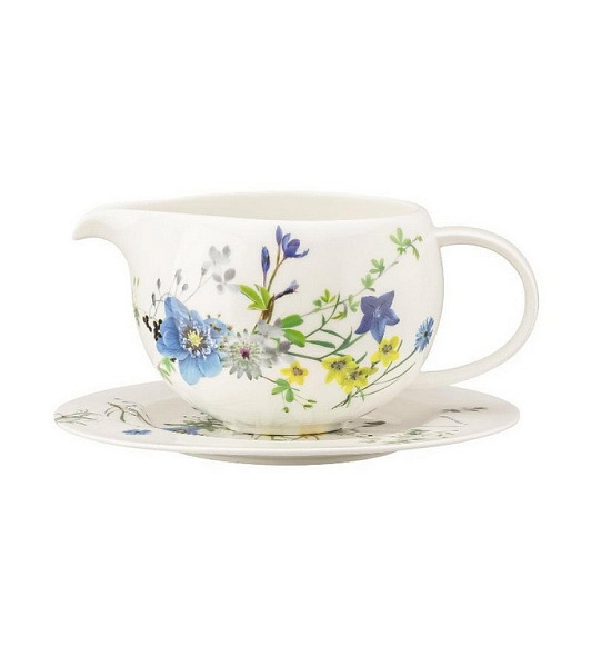 Соусник с блюдцем Brillance Fleurs des Alpes 550 мл