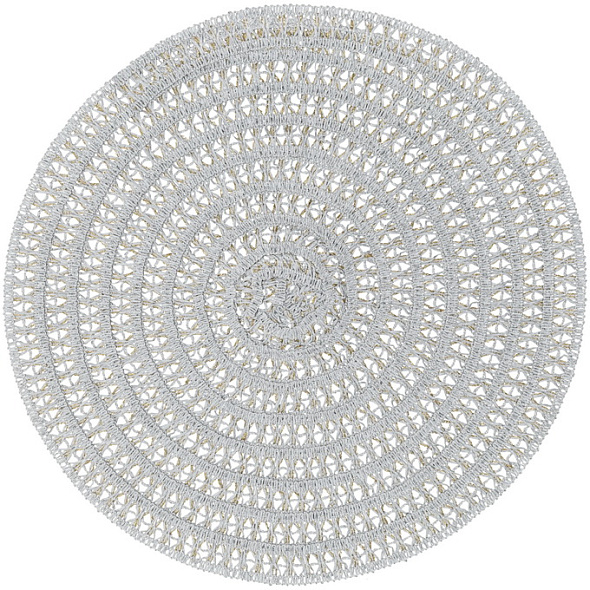 Подложка под тарелку круглая Placemat Nova 38 см, серая