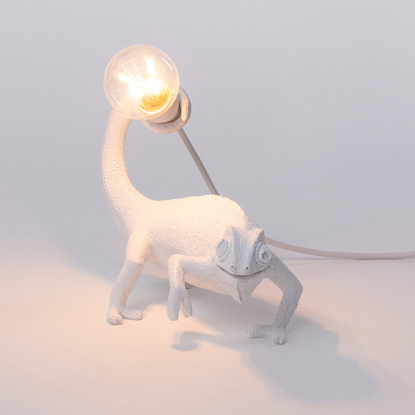 Лампа настольная Seletti Chameleon Lamp Still 14 см, белая